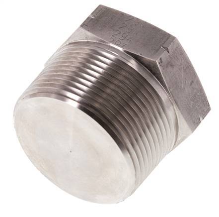 1 1/2'' NPT macho Tapón de cierre de acero inoxidable con hexágono exterior 70 Bar