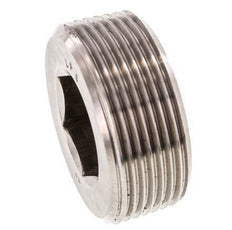 1 1/2'' Tapón de cierre de acero inoxidable con hexágono interior sin cuello 40 Bar