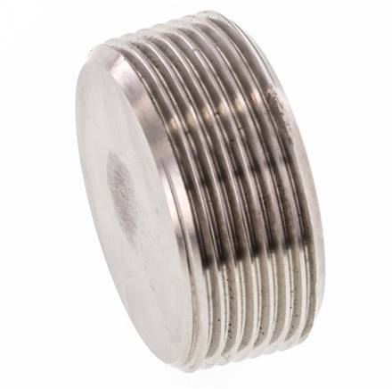 1 1/2'' Tapón de cierre de acero inoxidable con hexágono interior sin cuello 40 Bar