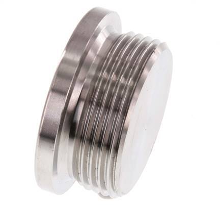 G 1 1/4'' Tapón de cierre de acero inoxidable con hexágono interior 40 Bar