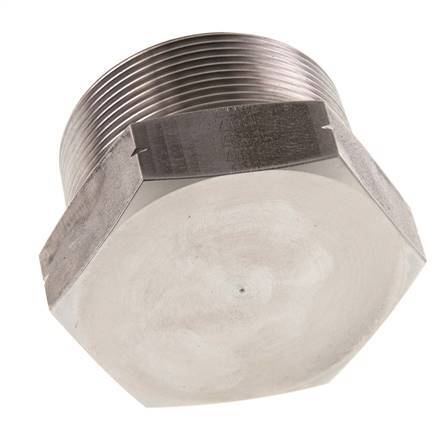 2'' NPT macho Tapón de cierre de acero inoxidable con hexágono exterior 70 Bar