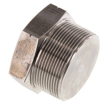 2'' NPT macho Tapón de cierre de acero inoxidable con hexágono exterior 70 Bar