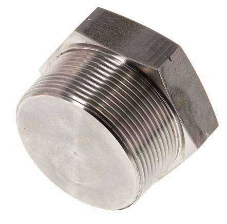 2'' NPT macho Tapón de cierre de acero inoxidable con hexágono exterior 70 Bar