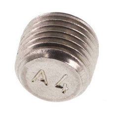 M10x1 Acero inoxidable Tapón de cierre con Hexágono interior sin cuello (cónico) 40 Bar