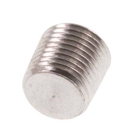 M8x0,75 Acero inoxidable Tapón de cierre con hexágono interior sin cuello (cónico) 40 Bar
