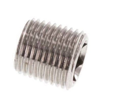 M8x0,75 Acero inoxidable Tapón de cierre con hexágono interior sin cuello (cónico) 40 Bar