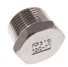 1'' NPT macho Tapón de cierre de acero inoxidable con hexágono exterior 16 Bar