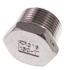 1'' NPT macho Tapón de cierre de acero inoxidable con hexágono exterior 16 Bar