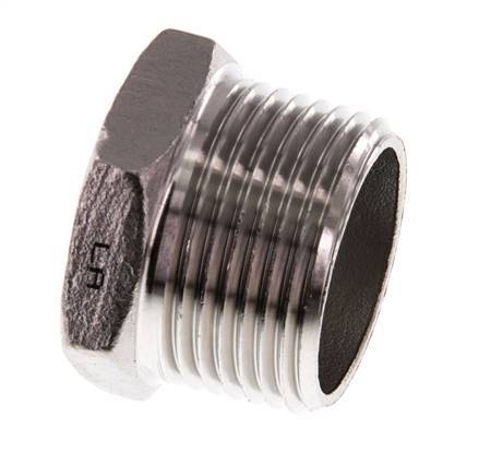 1'' NPT macho Tapón de cierre de acero inoxidable con hexágono exterior 16 Bar