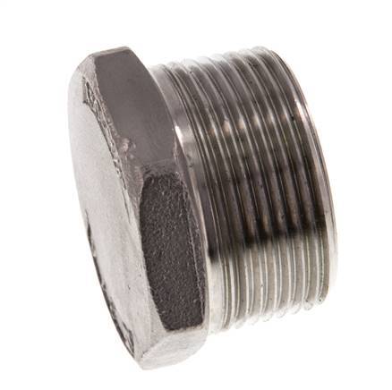 1 1/4'' NPT macho Tapón de cierre de acero inoxidable con hexágono exterior 16 Bar