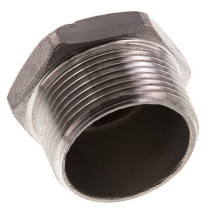 1 1/4'' NPT macho Tapón de cierre de acero inoxidable con hexágono exterior 16 Bar