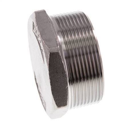 2'' NPT macho Tapón de cierre de acero inoxidable con hexágono exterior 16 Bar