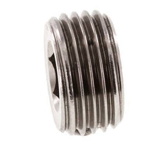 G 1/2'' Tapón de cierre de acero inoxidable con hexágono interior sin cuello 40 Bar