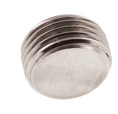 G 1/2'' Tapón de cierre de acero inoxidable con hexágono interior sin cuello 40 Bar
