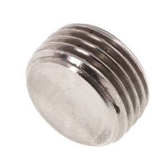 G 1/2'' Tapón de cierre de acero inoxidable con hexágono interior sin cuello 40 Bar