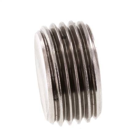 G 1/2'' Tapón de cierre de acero inoxidable con hexágono interior sin cuello 40 Bar