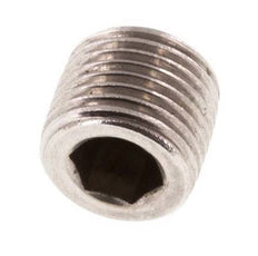 G 1/8'' Tapón de cierre de acero inoxidable con hexágono interior sin collarín 40 Bar