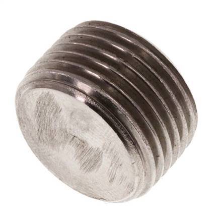 G 3/8'' Tapón de cierre de acero inoxidable con hexágono interior sin collarín 40 Bar