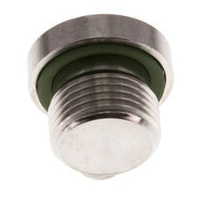 G 3/8'' Macho Tapón de cierre de acero inoxidable con hexágono interior y junta FKM 400 Bar