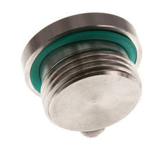 G 1'' Macho Tapón de cierre de acero inoxidable con hexágono interior y junta FKM 400 Bar