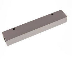 2xG 1/2'' x 6xG 1/4'' Bloque distribuidor de aluminio de una cara 16 barras