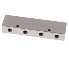 2xG 1/4'' x 8xG 1/8'' Bloque distribuidor de aluminio de doble cara de 16 barras