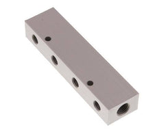 2xG 1/4'' x 8xG 1/8'' Bloque distribuidor de aluminio de doble cara de 16 barras
