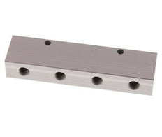 2xG 1/4'' x 8xG 1/8'' Bloque distribuidor de aluminio de doble cara de 16 barras