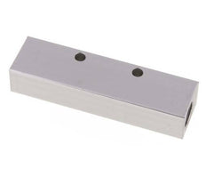 2xG 3/8'' x 3xG 1/4'' Bloque distribuidor de aluminio de una cara 16 barras