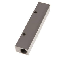 2xG 3/8'' x 4xG 1/4'' Bloque distribuidor de aluminio de una cara 16 barras