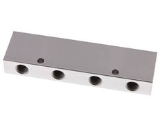 2xG 3/8'' x 8xG 1/4'' Bloque distribuidor de aluminio de doble cara de 16 barras