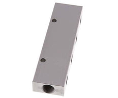 2xG 3/8'' x 8xG 1/4'' Bloque distribuidor de aluminio de doble cara de 16 barras