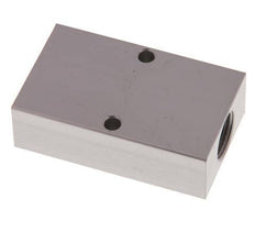 2xG 3/8'' x 2xG 1/8'' Bloque distribuidor de aluminio de una cara 16 barras
