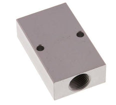 2xG 3/8'' x 2xG 1/8'' Bloque distribuidor de aluminio de una cara 16 barras