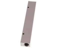 2xG 3/8'' x 6xG 1/8'' Bloque distribuidor de aluminio de una cara 16 barras