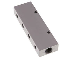 2xG 3/8'' x 8xG 1/8'' Bloque distribuidor de aluminio de doble cara de 16 barras