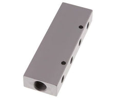 2xG 3/8'' x 8xG 1/8'' Bloque distribuidor de aluminio de doble cara de 16 barras
