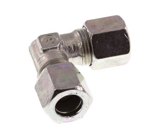 8LL Codo de acero galvanizado de 90 grados Anillo de corte 100 Bar DIN 2353