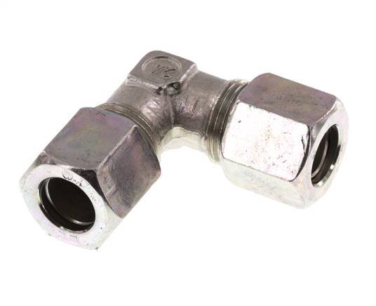 8LL Codo de acero galvanizado de 90 grados Anillo de corte 100 Bar DIN 2353