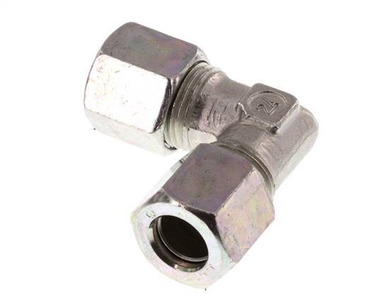 8LL Codo de acero galvanizado de 90 grados Anillo de corte 100 Bar DIN 2353
