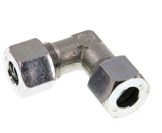 12S Acero zincado Codo de 90 grados Anillo de corte 630 Barra DIN 2353