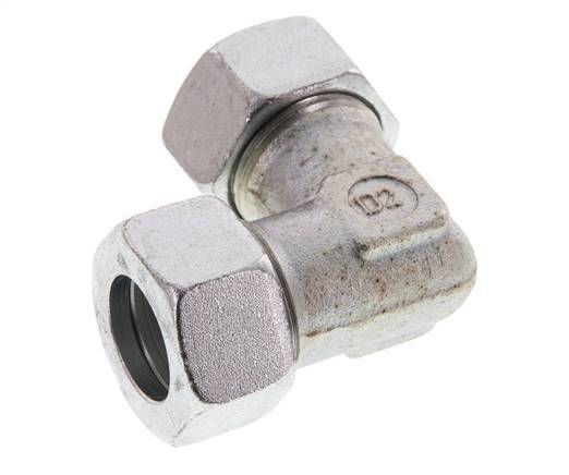 codo de 90 grados de acero galvanizado 22L Anillo de corte de 160 barras DIN 2353