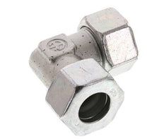 25S Acero zincado Codo de 90 grados Anillo de corte 400 Bar DIN 2353