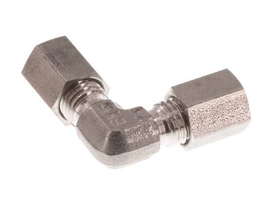 4LL Codo de acero inoxidable de 90 grados Anillo de corte 100 Bar DIN 2353