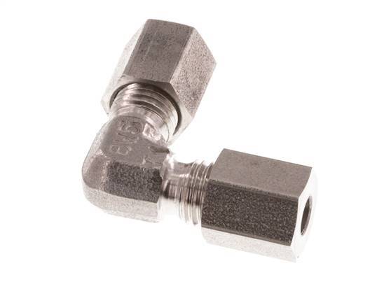 4LL Codo de acero inoxidable de 90 grados Anillo de corte 100 Bar DIN 2353
