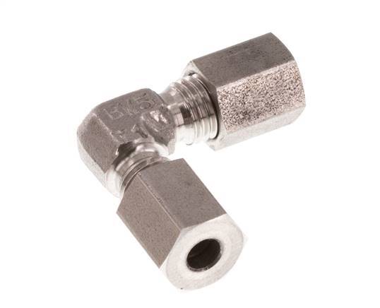 4LL Codo de acero inoxidable de 90 grados Anillo de corte 100 Bar DIN 2353