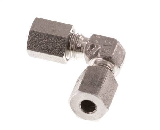 4LL Codo de acero inoxidable de 90 grados Anillo de corte 100 Bar DIN 2353