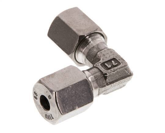 6S Codo de acero inoxidable de 90 grados Anillo de corte 630 Barra DIN 2353