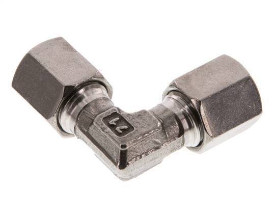 6S Codo de acero inoxidable de 90 grados Anillo de corte 630 Barra DIN 2353