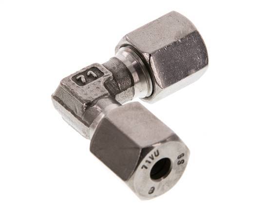6S Codo de acero inoxidable de 90 grados Anillo de corte 630 Barra DIN 2353